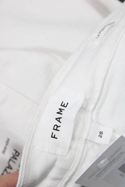 FRAME Womens Le Pixie Petite Palazzo Jeans - Blanc Size 28