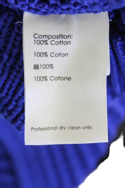 3.1 Phillip Lim Womens Cotton Sleeveless Ribbed Tank Sweater Blue size XS