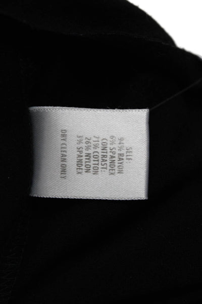 Bailey 44 Womens Long Puff Sleeve Scoop Neck Knit Shirt Black Size Small