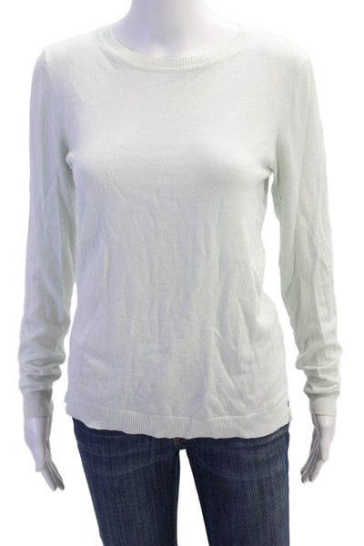 525 America Womens Long Sleeve Crew Neck Sweatshirt Light Mint Green Size Small