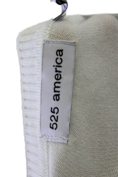 525 America Womens Long Sleeve Crew Neck Sweatshirt Light Mint Green Size Small