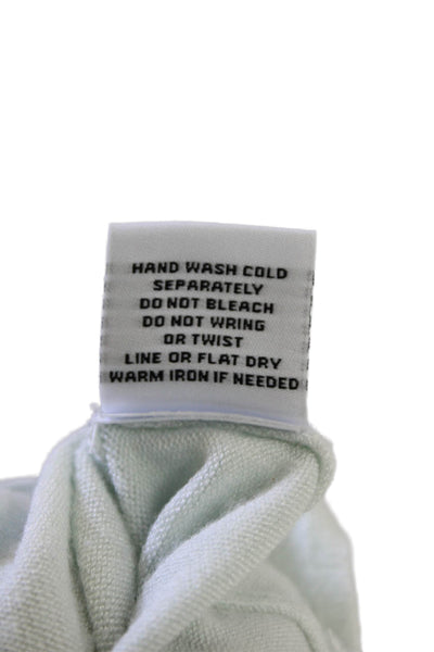 525 America Womens Long Sleeve Crew Neck Sweatshirt Light Mint Green Size Small