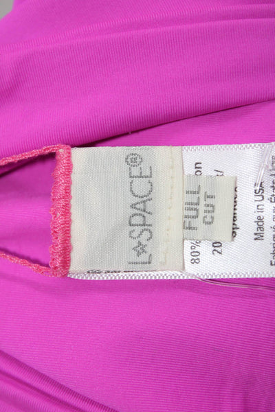 LSPACE Womens Sandy Bikini Bottoms - Bright Fuchsia Size XL