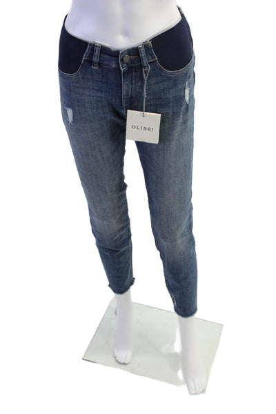DL1961 Womens Emma Power Legging Skinny Maternity Jeans - Strobe Size 27