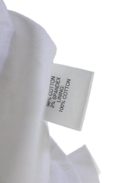 STAUD Womens Mini Elio Dress - White Size 14