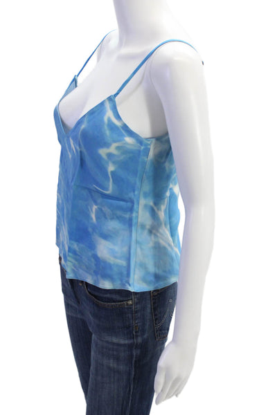 Rosie Assoulin Womens Slippery Cami - Turquoise Size 2
