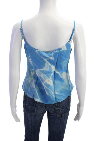 Rosie Assoulin Womens Slippery Cami - Turquoise Size 2