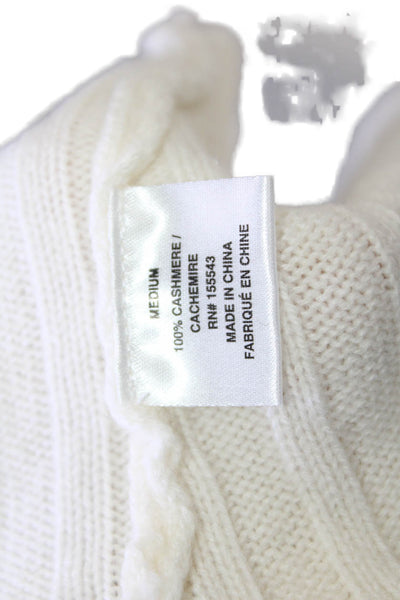 Sablyn Womens Uma Cashmere Sweater - Gardenia Size M