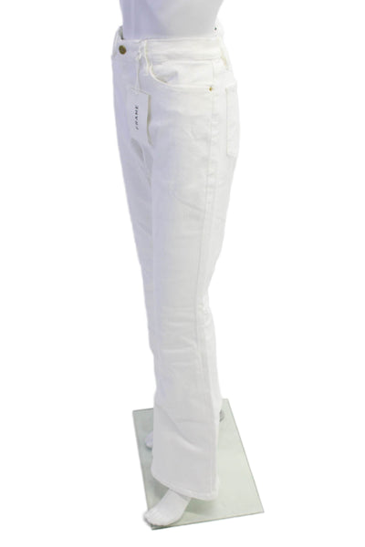 FRAME Womens Le High Flare Jeans - Blanc Size 32