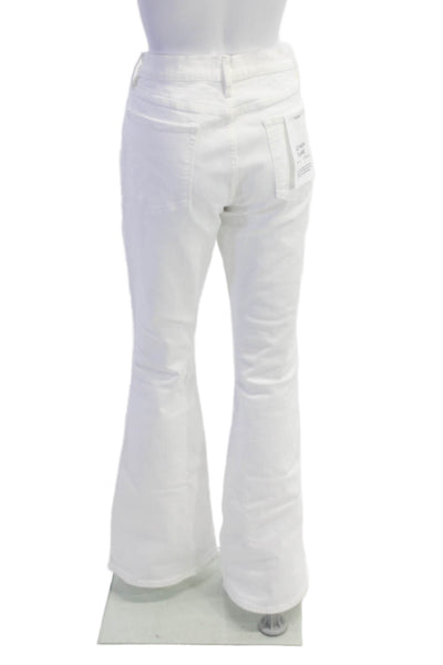 FRAME Womens Le High Flare Jeans - Blanc Size 32