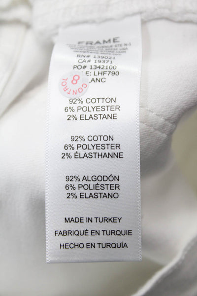 FRAME Womens Le High Flare Jeans - Blanc Size 32