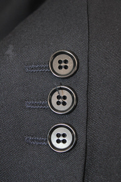 VZone Valentino Men's Long Sleeves Lined Three Button Basic Jacket Black Size 50