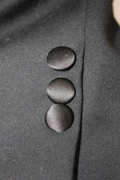 Vito Ruffolo Men's Long Sleeves Lined One Button Basic Jacket Black Size 42