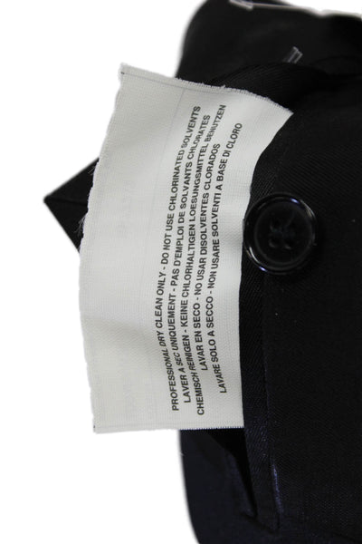 Vito Ruffolo Men's Long Sleeves Lined One Button Basic Jacket Black Size 42