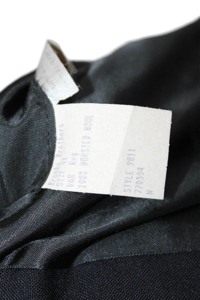 Brooks Brothers Men's Long Sleeves Lined Two Button Basic Jacket Black Size 40