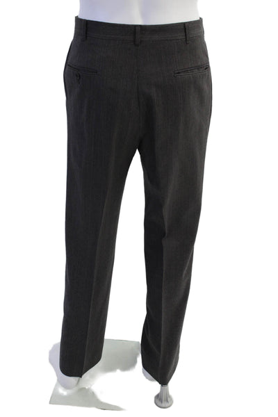 Nino Cerruti Men's Long Sleeves Lined Two Piece Pants Suit Gray Striped Size 42