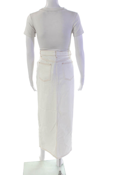 Lioness Womens Barbie Split Midi Skirt - Porcelain Size M