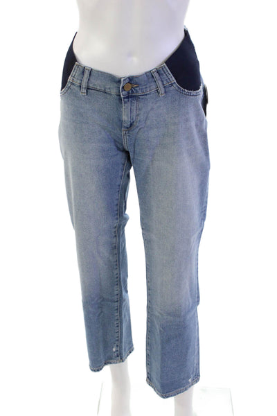 DL1961 Womens Patti Straight Maternity Ankle Jeans - Reef Size 28