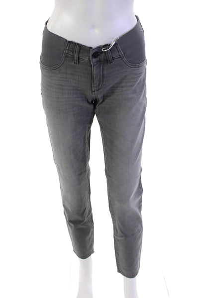 DL1961 Womens Emma Skinny Maternity Instasculpt Jeans - Overcast Size 28