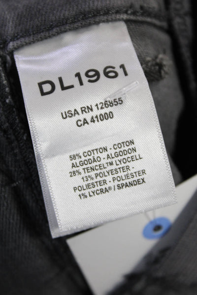 DL1961 Womens Emma Skinny Maternity Instasculpt Jeans - Overcast Size 28