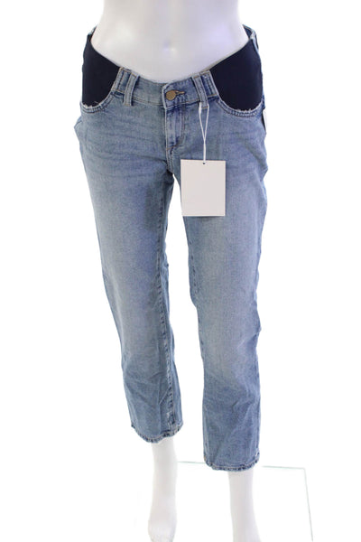 DL1961 Womens Patti Straight Maternity Ankle Jeans - Reef Size 24
