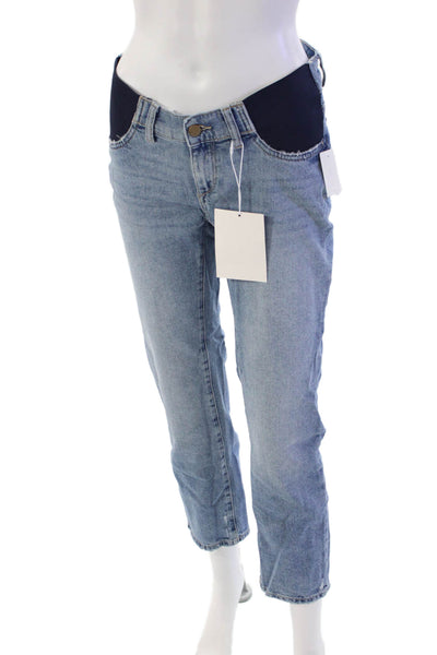 DL1961 Womens Patti Straight Maternity Ankle Jeans - Reef Size 24