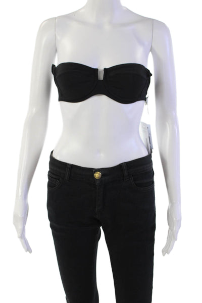 LSPACE Womens Camellia Bikini Top - Black Size XS