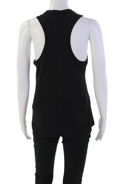 Stateside Women's Scoop Neck Sleeveless Basic Tank Top Blouse Black Size S