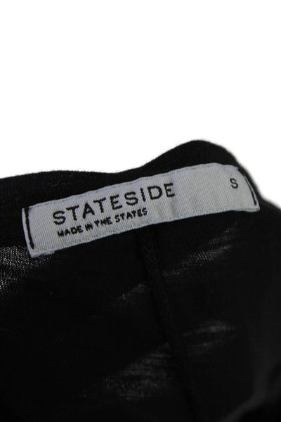 Stateside Women's Scoop Neck Sleeveless Basic Tank Top Blouse Black Size S