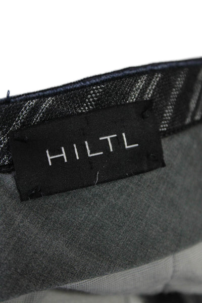 Hiltl Mens Mid Rise Slim Leg Corduroy Pants Navy Blue Cotton Size EUR 50