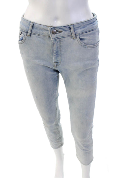 DL1961 Womens Cotton Mara Instasculpt Straight Ankle Jeans Blue Size 26