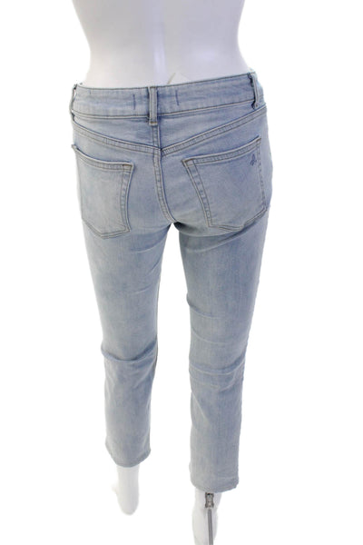 DL1961 Womens Cotton Mara Instasculpt Straight Ankle Jeans Blue Size 26
