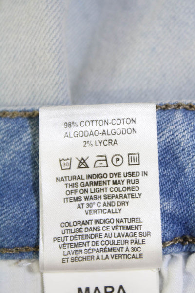 DL1961 Womens Cotton Mara Instasculpt Straight Ankle Jeans Blue Size 26