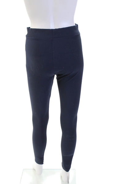 Wolford Womens High Waisted Elastic Waist Casual Leggings Dark Blue Size S