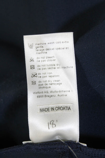 Wolford Womens High Waisted Elastic Waist Casual Leggings Dark Blue Size S