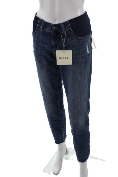 DL1961 Womens Emma Power Legging Skinny Maternity Jeans - Strobe Size 30