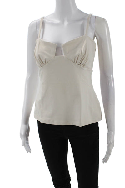 Susana Monaco Womens Angled Wire Top 6" - Blanched Almond Size XL