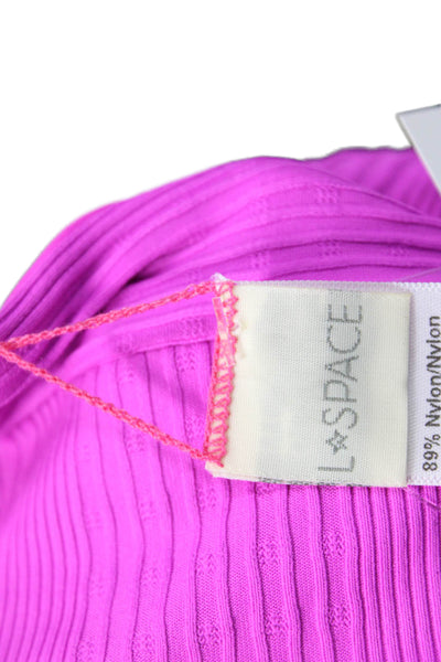 LSPACE Womens Lee Lee Bikini Top - Bright Fuchsia Size XS