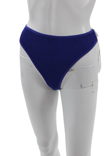 Good American Womens Always Fits Good Waist Bikini Bottoms - Capri Blue Size XXS