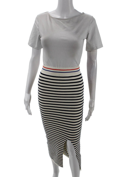 KULE Womens The Dee Skirt - Cream/Navy Size XS