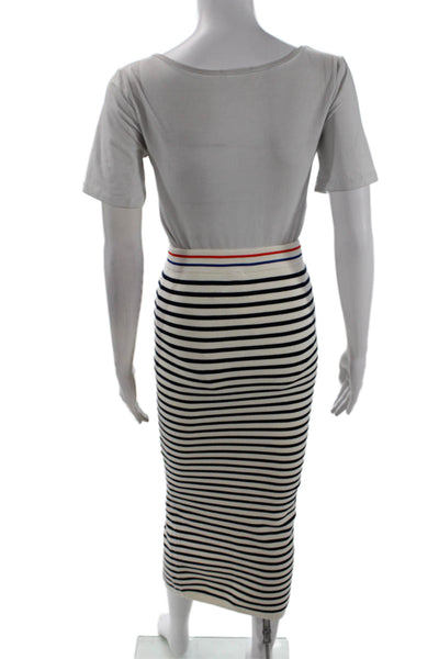 KULE Womens The Dee Skirt - Cream/Navy Size XS