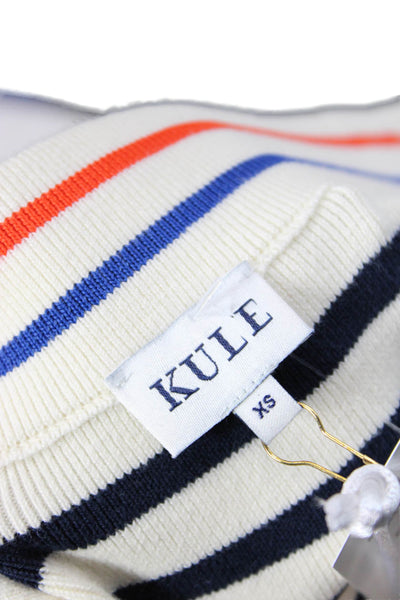 KULE Womens The Dee Skirt - Cream/Navy Size XS
