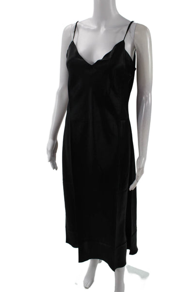 DANNIJO Womens Midi Slip Dress - Noir Size L