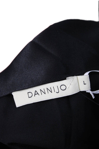DANNIJO Womens Midi Slip Dress - Noir Size L