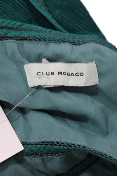 Club Monaco Womens Textured Spaghetti Strap Square Neck Lined Dress Blue Size S