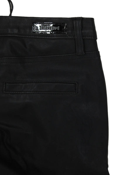 BLANKNYC Womens Black Vegan Leather Moto Pants - Daddy Soda Size 23