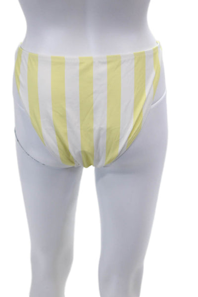 STAUD Womens Sisley String Bottoms - Buttercup Seashore Stripe Size XL