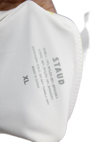 STAUD Womens Sisley String Bottoms - Buttercup Seashore Stripe Size XL