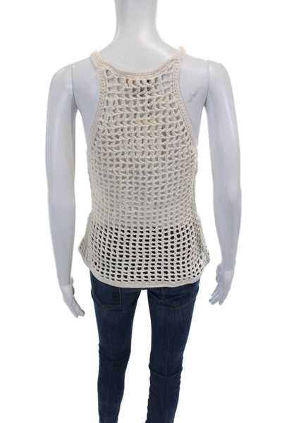 Nia Thomas Womens Issa Tank Top - Cream Size L