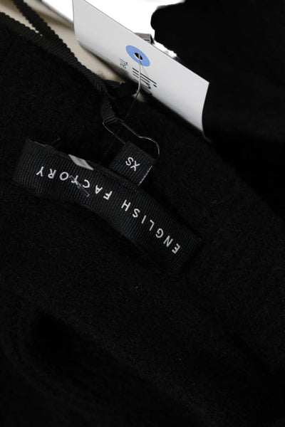 English Factory Womens Fitted Sweater Vest - Black Size XS